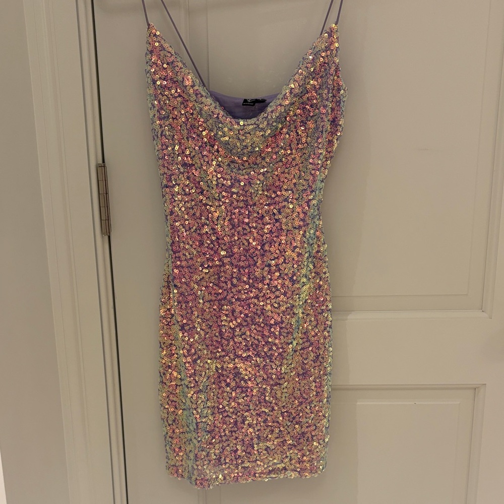 Windsor Iridescent Sequin Mini Dress